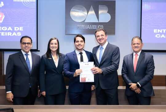 Entrega de carteiras na OAB Pernambuco