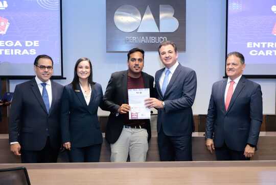 Entrega de carteiras na OAB Pernambuco
