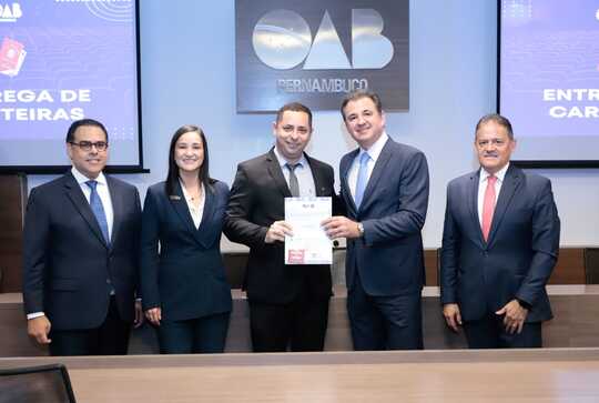 Entrega de carteiras na OAB Pernambuco