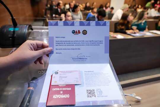 Entrega de carteiras na OAB Pernambuco