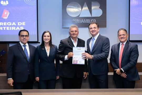 Entrega de carteiras na OAB Pernambuco