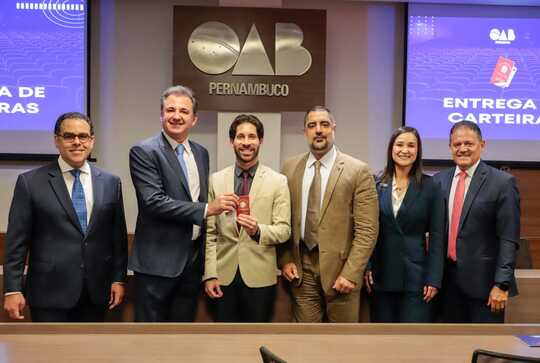 Entrega de carteiras na OAB Pernambuco