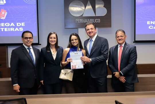 Entrega de carteiras na OAB Pernambuco