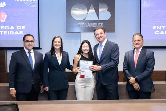 Entrega de carteiras na OAB Pernambuco