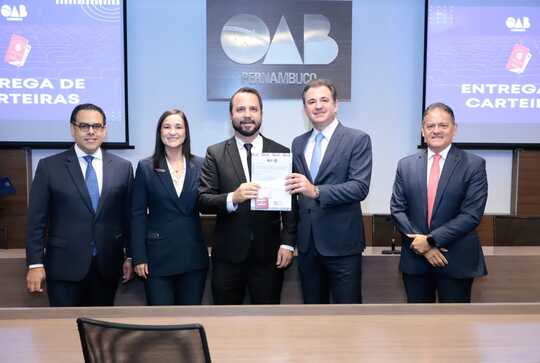 Entrega de carteiras na OAB Pernambuco