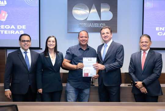 Entrega de carteiras na OAB Pernambuco