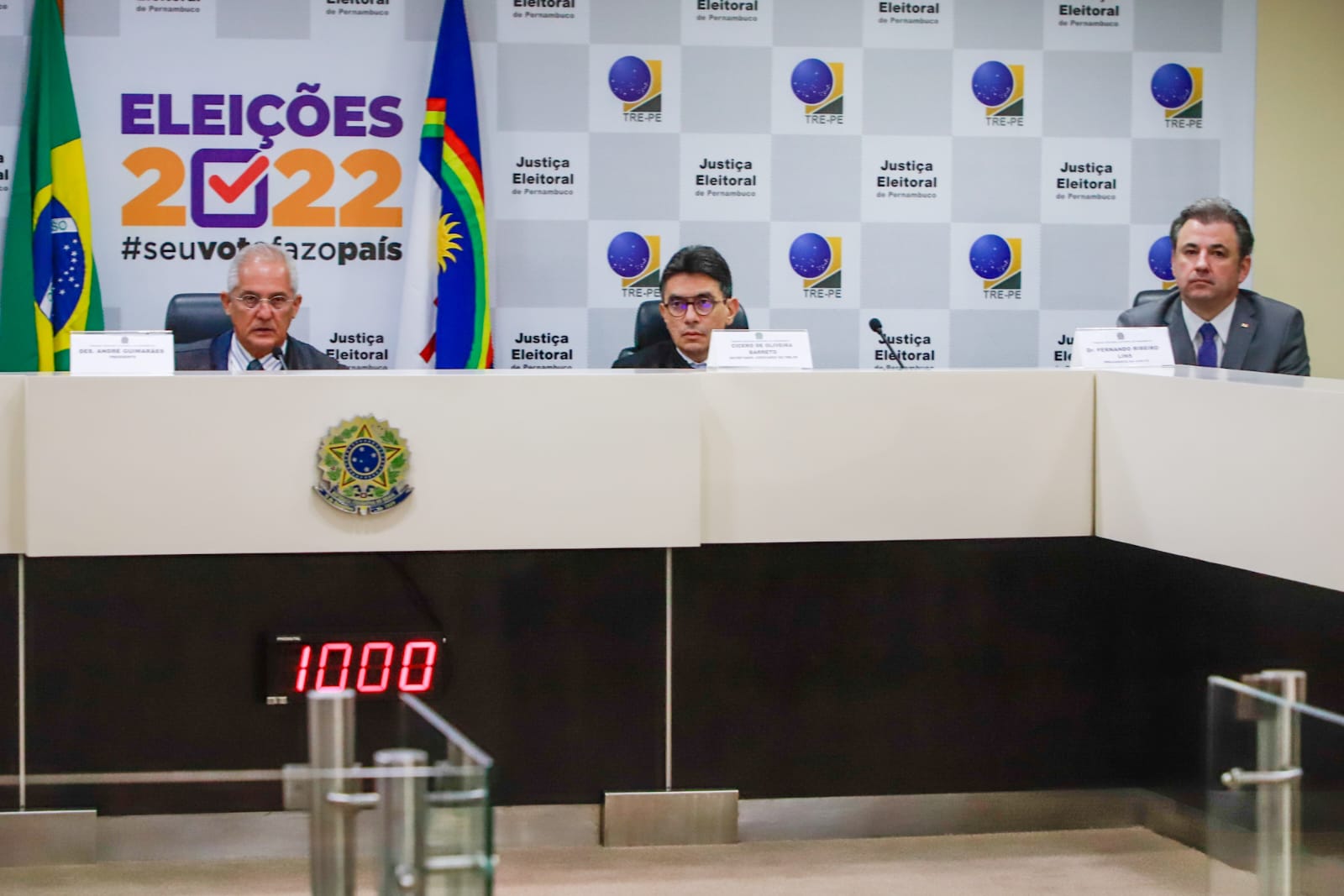 Abertura oficial do Segundo Turno das Elei&ccedil;&otilde;es 2022 no TRE-PE