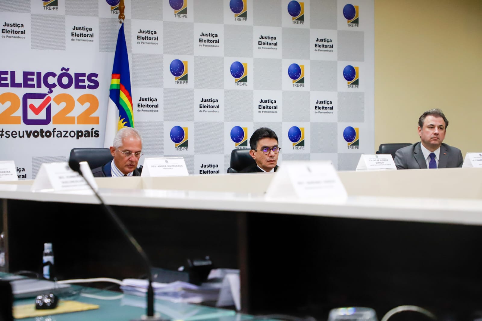 Abertura oficial do Segundo Turno das Elei&ccedil;&otilde;es 2022 no TRE-PE