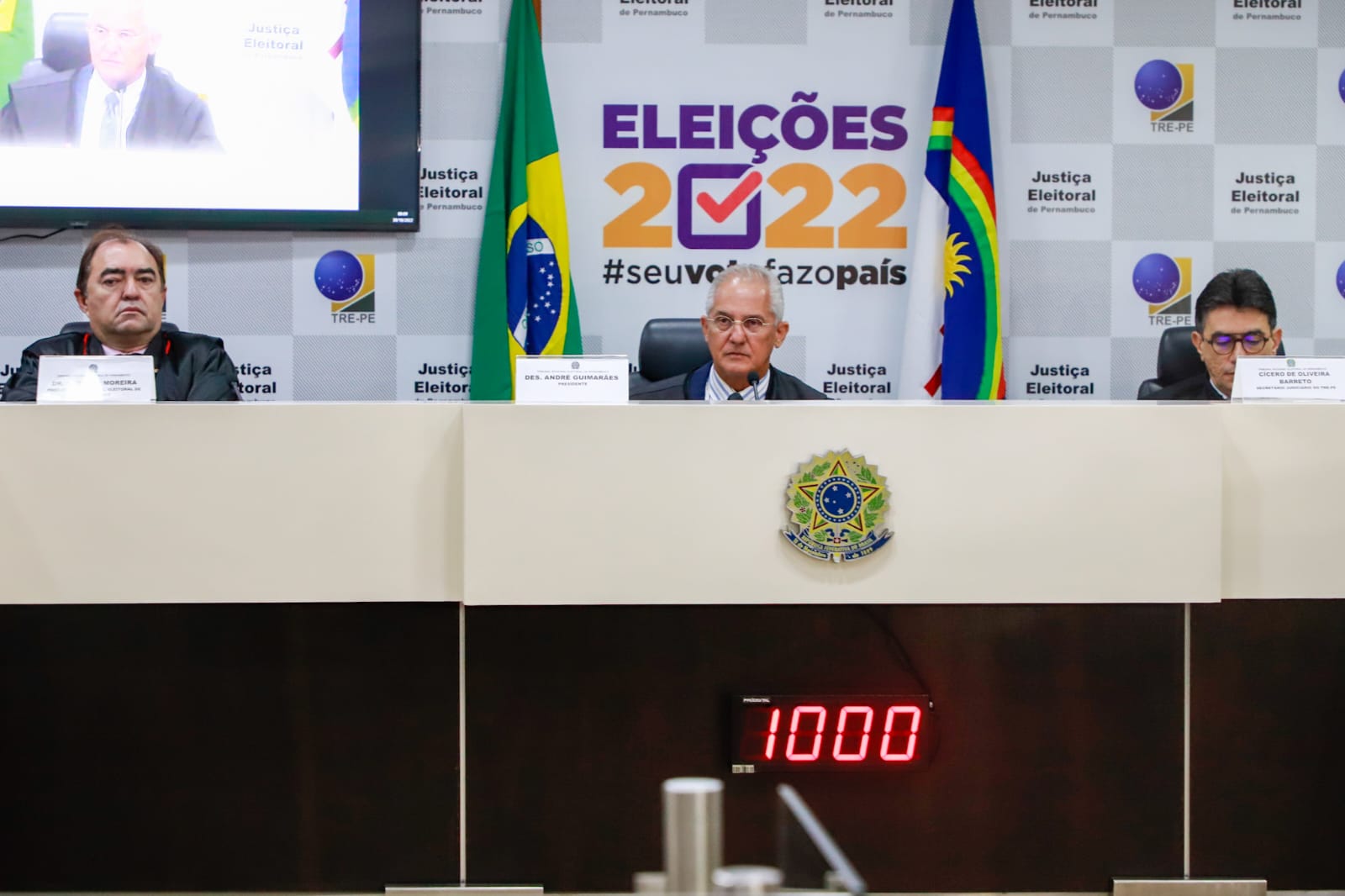 Abertura oficial do Segundo Turno das Elei&ccedil;&otilde;es 2022 no TRE-PE