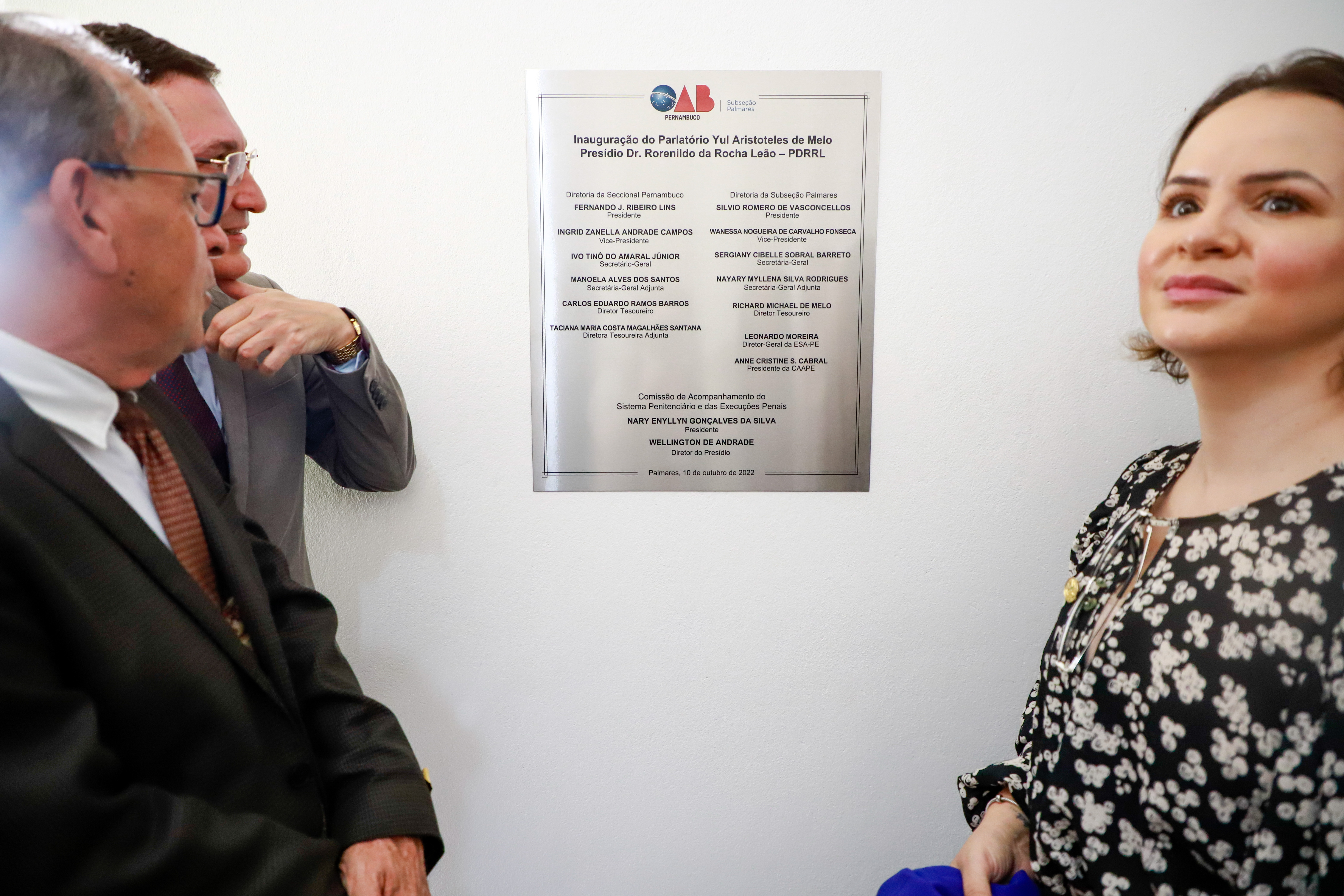 Inaugura&ccedil;&atilde;o de Parlat&oacute;rio no Pres&iacute;dio Rorinildo da Rocha Le&atilde;o, em Palmares