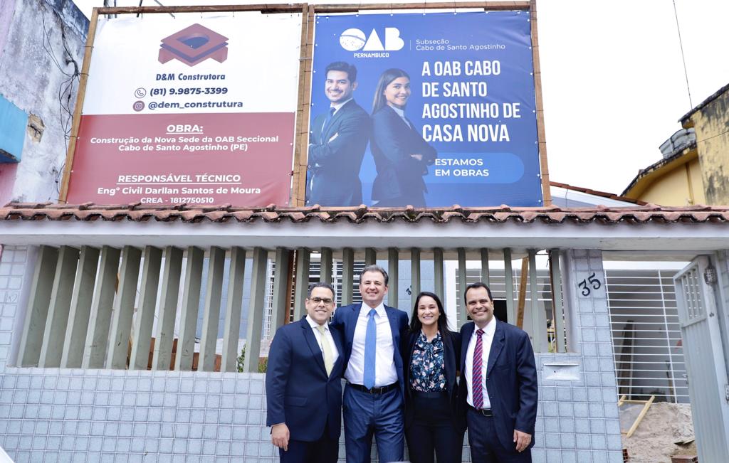 Obras da nova sede da OAB Cabo de Santo Agostinho avan&ccedil;am