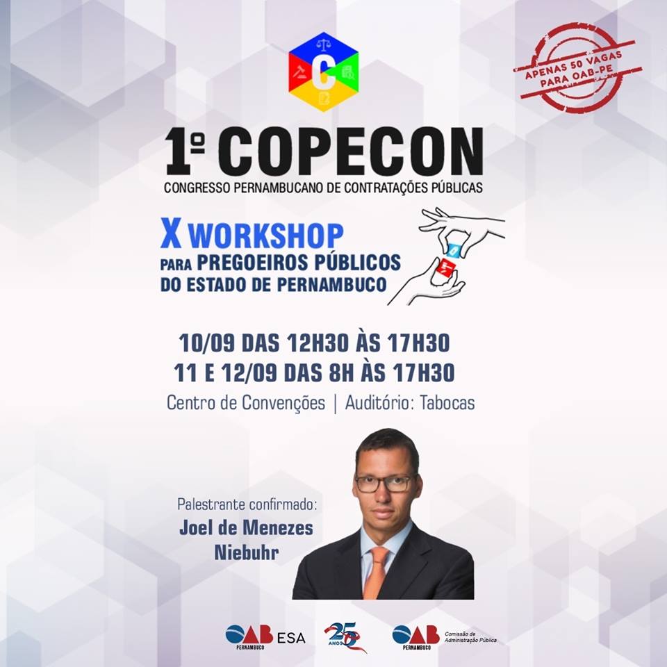 1&ordm; Copecon - Congresso Pernambucano de Contrata&ccedil;&otilde;es P&uacute;blicas - Em Olinda