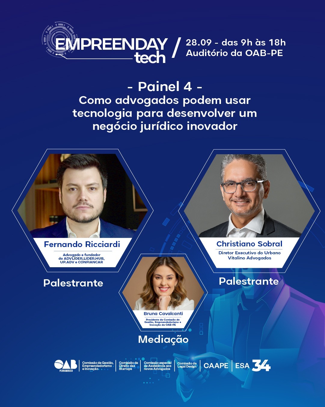 OAB-PE promove imersão empreendedora com o evento Empreenday TECH