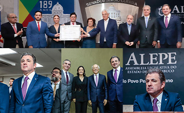 Fernando Ribeiro Lins participa de entregas de títulos de cidadãos na Alepe e de medalha, no TRF5