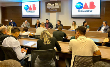 OAB-PE promove sessão simulada do Tribunal de Ética e Disciplina para alunos de Direito
