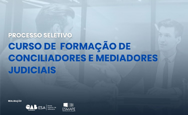 Em parceria com o TJPE, OAB-PE oferta curso de Forma&ccedil;&atilde;o de Conciliadores e Mediadores Judiciais exclusivo para a advocacia