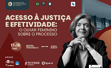Ejud-6 realiza 5&ordm; Congresso Internacional em Recife com homenagem &agrave; ministra C&aacute;rmen L&uacute;cia