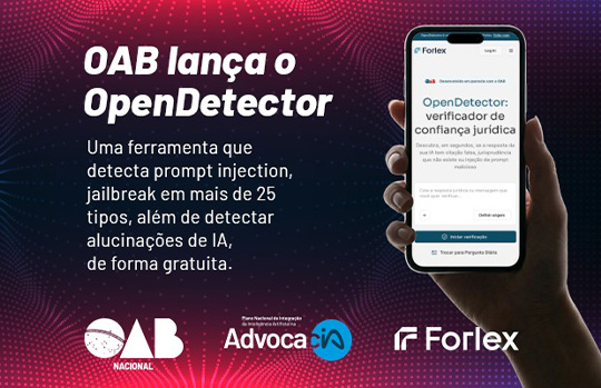 Notícia em destaque: OAB lança plataforma gratuita OpenDetector para checagem de Inteligência Artificial em documentos jurídicos