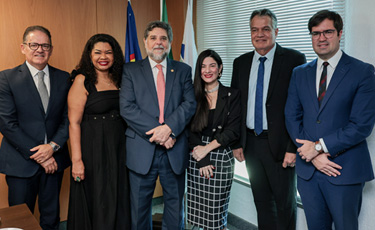 OAB-PE recebe visita institucional do vice-presidente do TST, ministro Guilherme Caputo Bastos