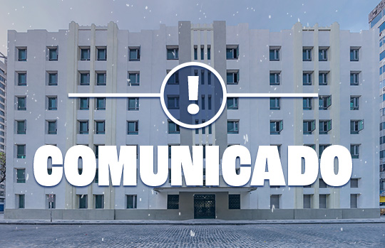 Notícia em destaque: Comunicado expediente 25/09