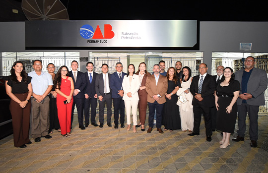Notícia em destaque: Sert&atilde;o pernambucano: Ingrid Zanella e Luiz Ant&ocirc;nio Lopes inauguram nova sede da OAB Petrol&acirc;ndia
