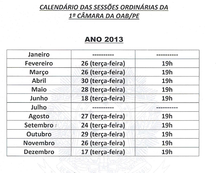 1&ordm; C&acirc;mara