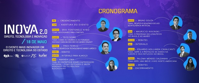 Novas tecnologias para a área jurídica são tema de evento da ESA-PE