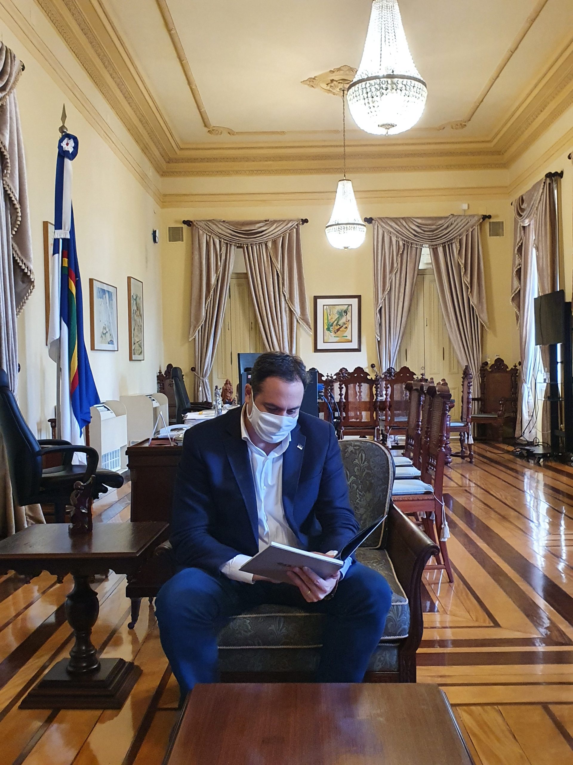 Bruno Baptista visita autoridades para realizar entrega do Relatório de Gestão