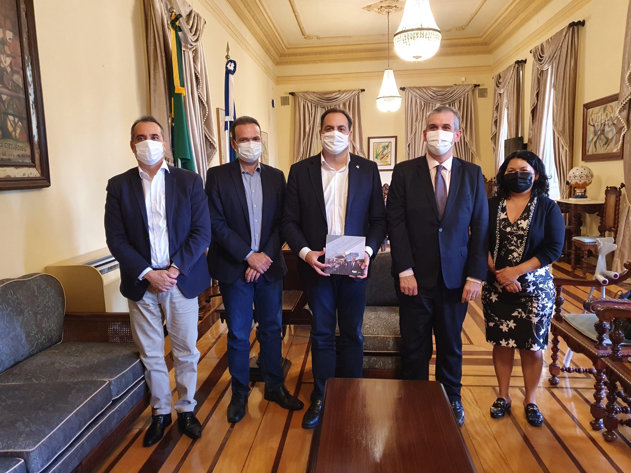 Bruno Baptista visita autoridades para realizar entrega do Relatório de Gestão
