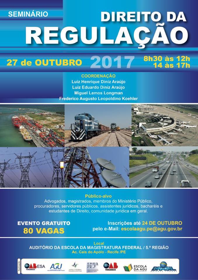 Semin&aacute;rio Direito da Regula&ccedil;&atilde;o - no Recife