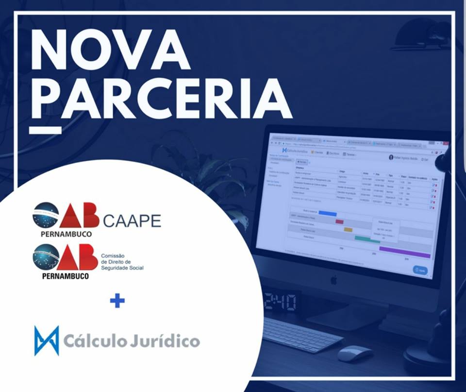 Parceria entre OAB-PE, Caape e C&aacute;lculo Jur&iacute;dico proporciona descontos in&eacute;ditos para quem contratar os servi&ccedil;os do software pelo site exclusivo da iniciativa