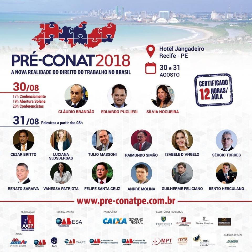 Pr&eacute;-Conat 2018 - no Recife
