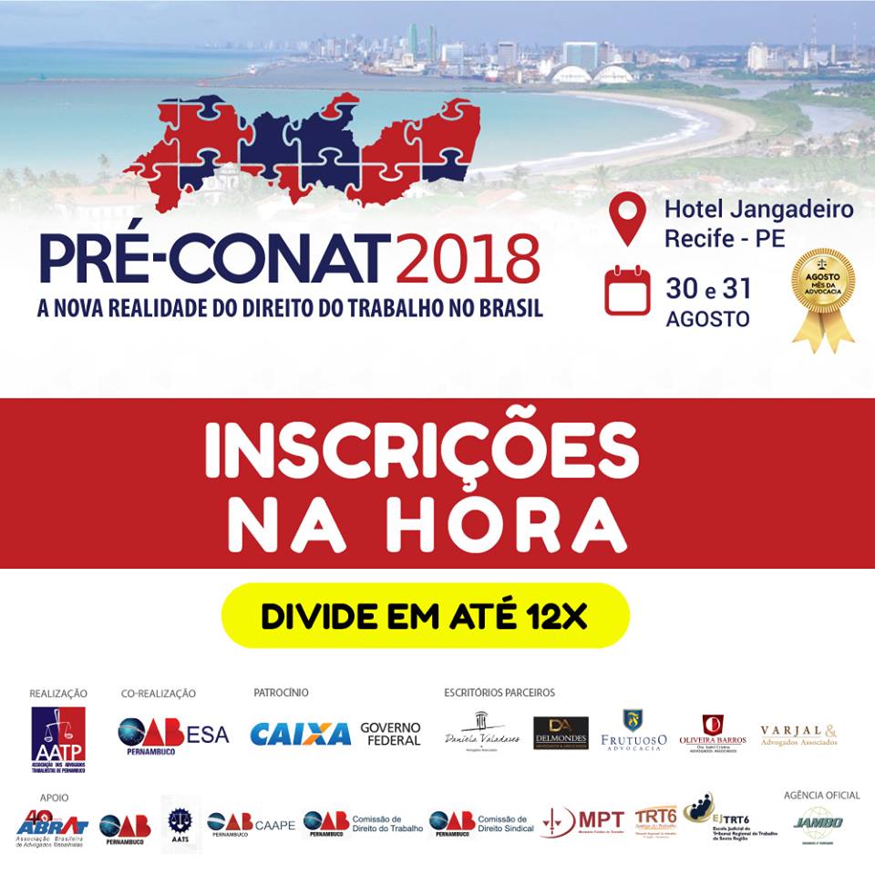 Evento da ESA-PE e AATP discute a nova realidade do direito do trabalho no Brasil