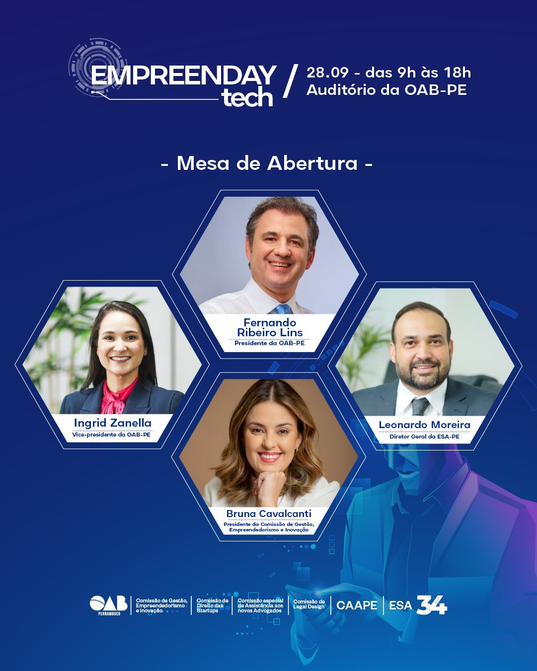 OAB-PE promove imersão empreendedora com o evento Empreenday TECH