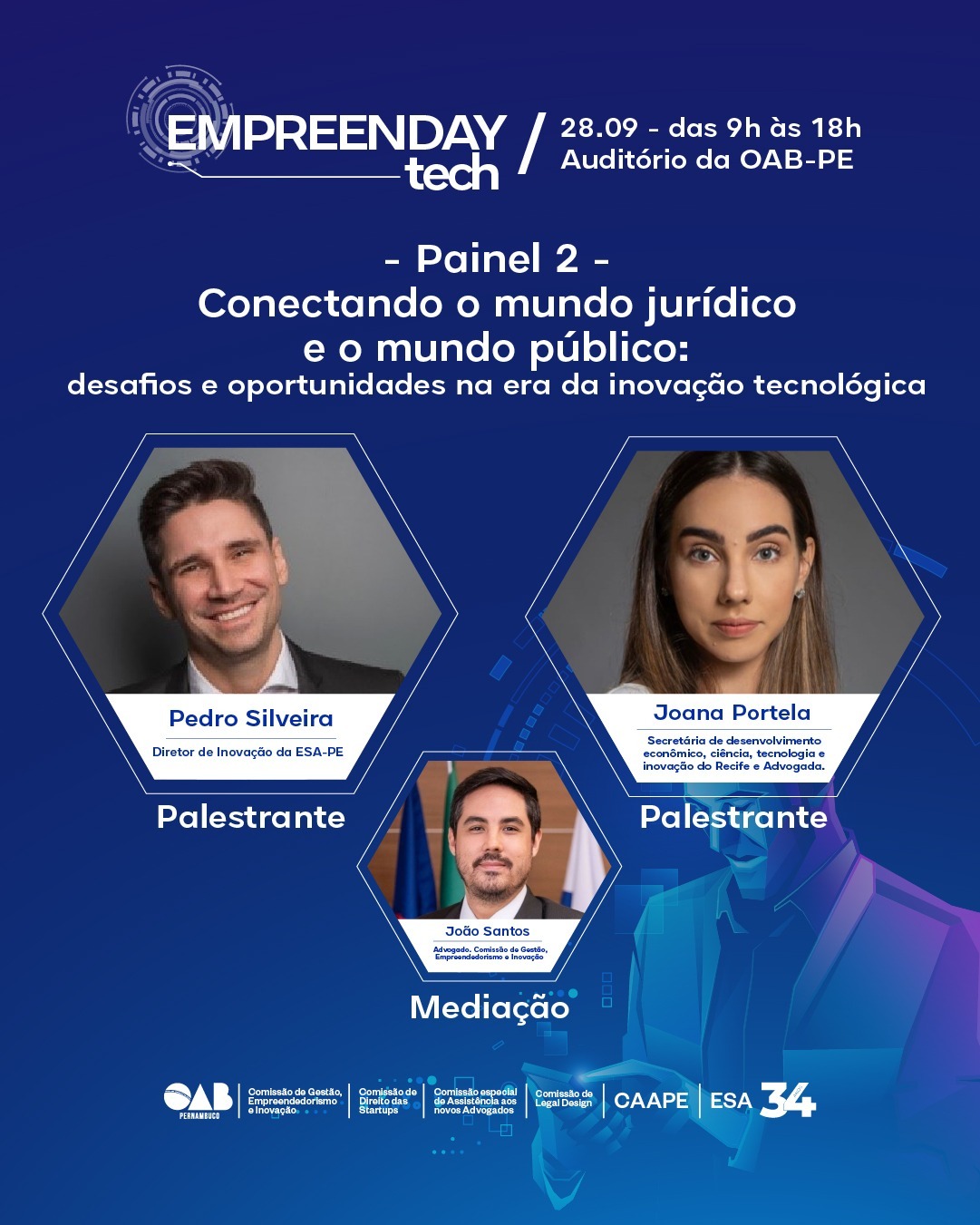 OAB-PE promove imersão empreendedora com o evento Empreenday TECH