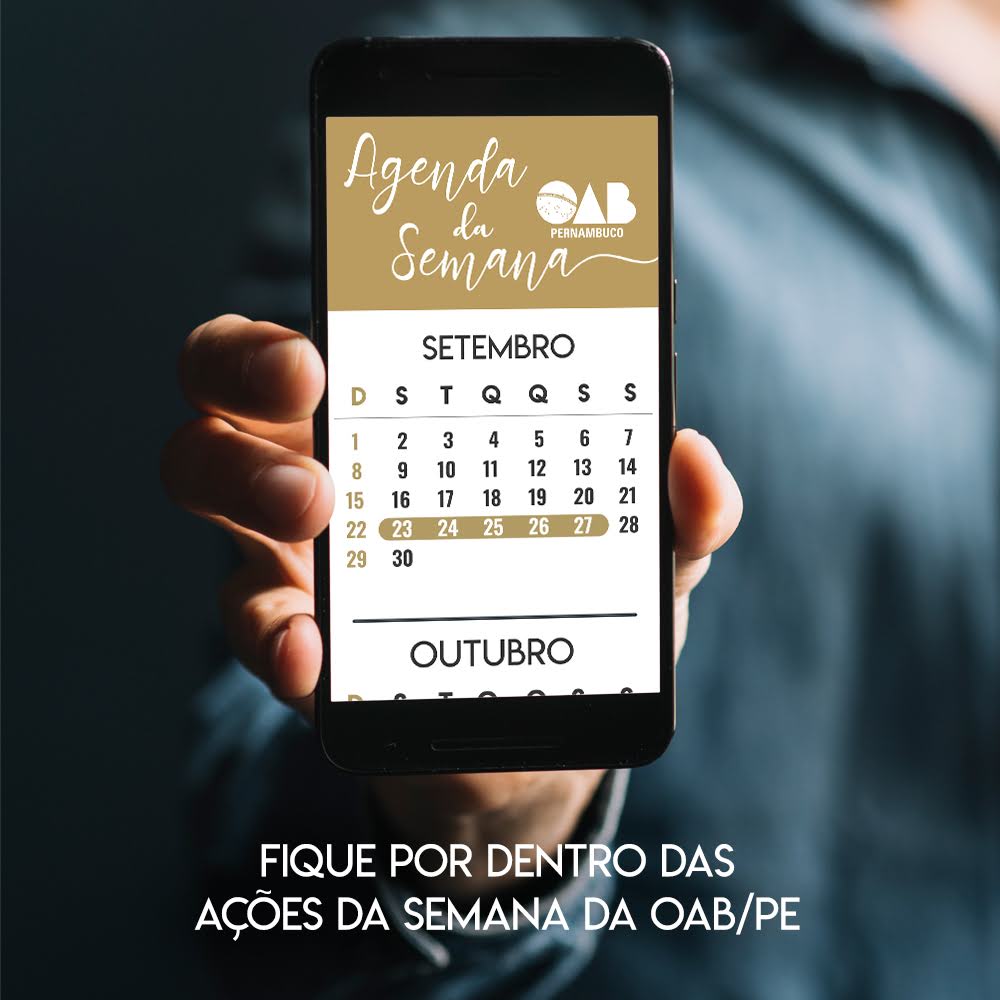 Confira a agenda da semana&nbsp;&nbsp;de 23 a 28 de setembro de 2019