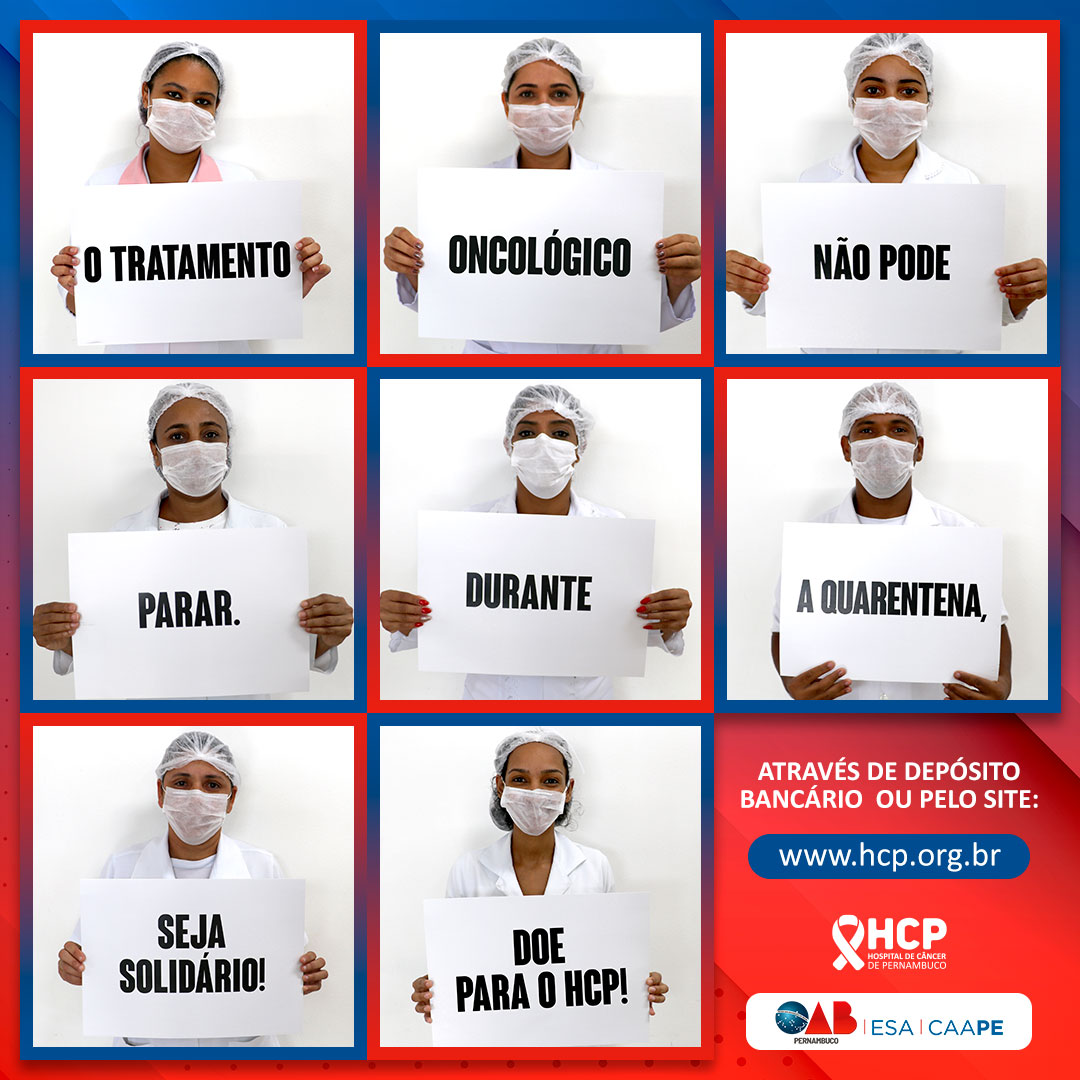 Coronavírus: junte-se ao HCP numa assistência segura ao paciente com câncer. Doe.