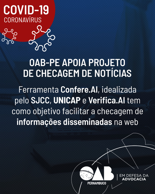 OAB-PE apoia projeto de ferramenta para checagem de not&iacute;cias&nbsp;