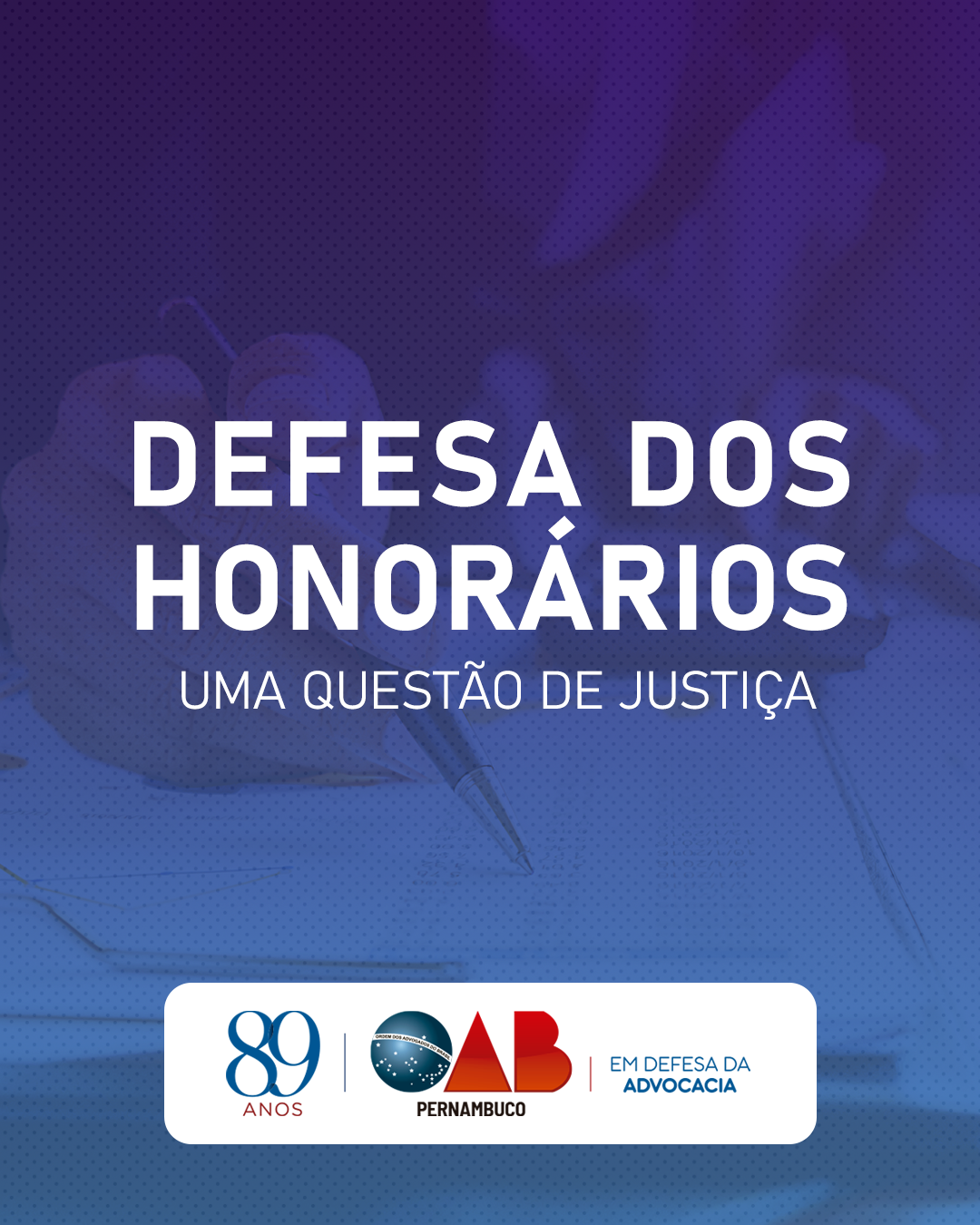 OAB-PE abre canal de denúncia sobre aviltamento de honorários de sucumbência