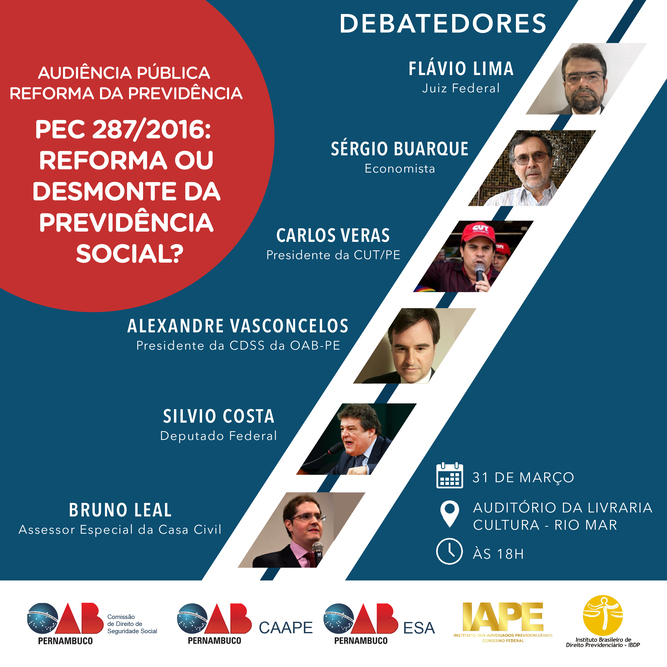 Audi&ecirc;ncia p&uacute;blica Reforma da Previd&ecirc;ncia