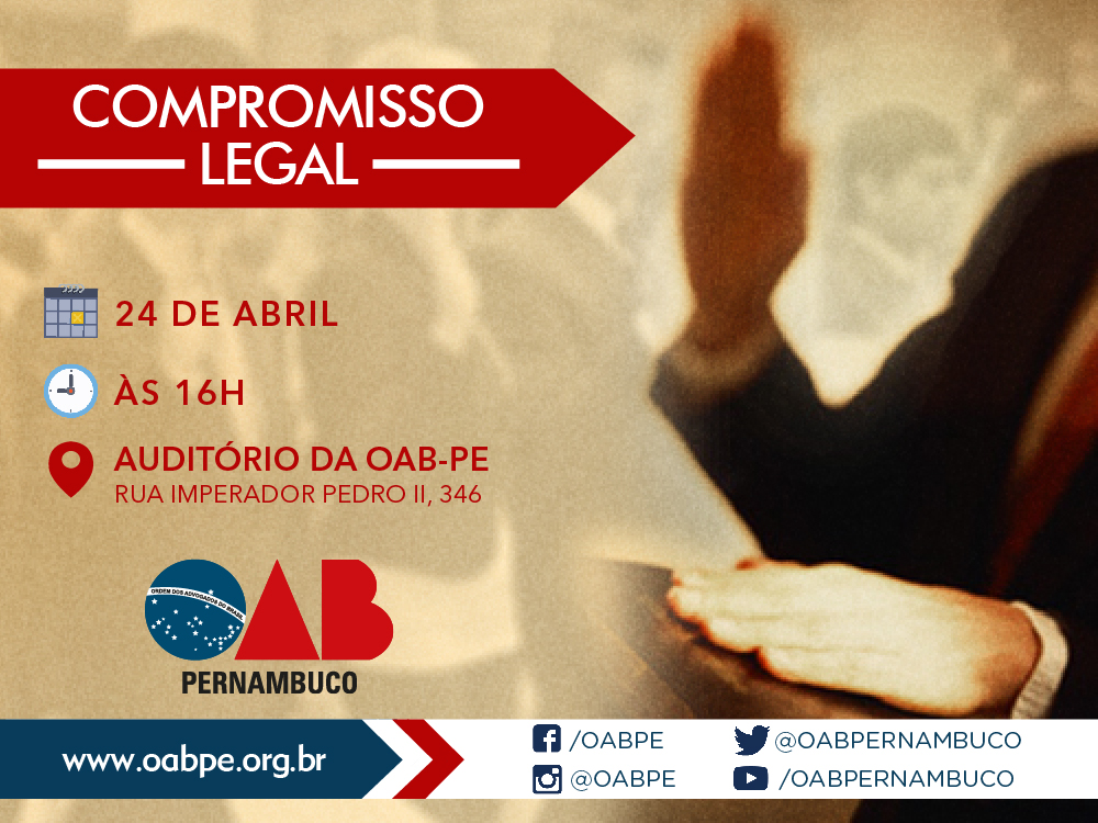 Audit&oacute;rio Fernando Santa Cruz, na sede da OAB-PE, recebe solenidade de Compromisso Legal pela primeira vez