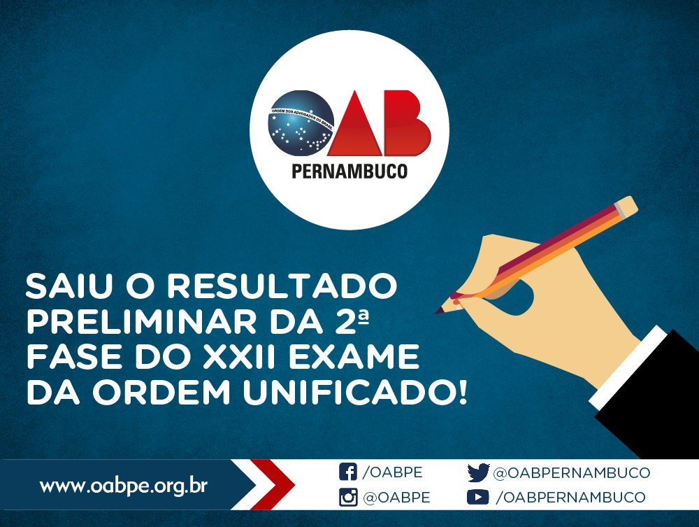 Saiu o resultado preliminar da 2a fase do XXIV Exame de Ordem Unificado