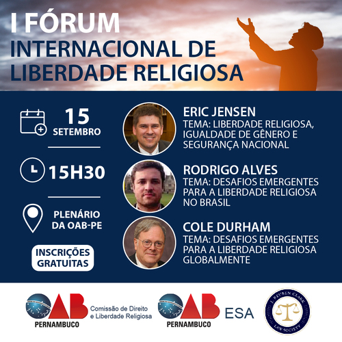 I F&oacute;rum Internacional de Liberdade Religiosa acontece neste s&aacute;bado na OAB-PE