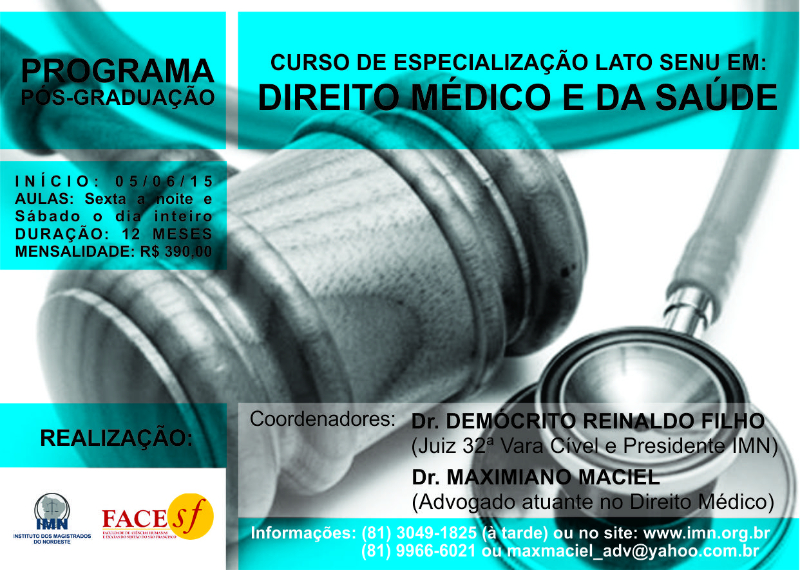Curso em Direito M&eacute;dico e da Sa&uacute;de