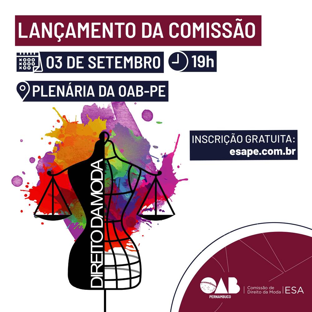 OAB-PE lança sua Comissão de Direito da Moda