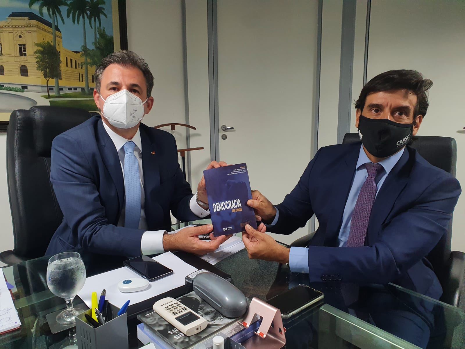 Gustavo Ventura visita presidente Fernando Ribeiro Lins