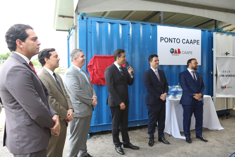 Presidente Ronnie Duarte participa da inaugura&ccedil;&atilde;o do Ponto CAAPE no F&oacute;rum Rodolfo Aureliano