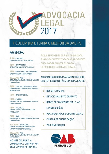 Campanha da OAB-PE dá condições especiais para pagamento das anuidades em atraso
