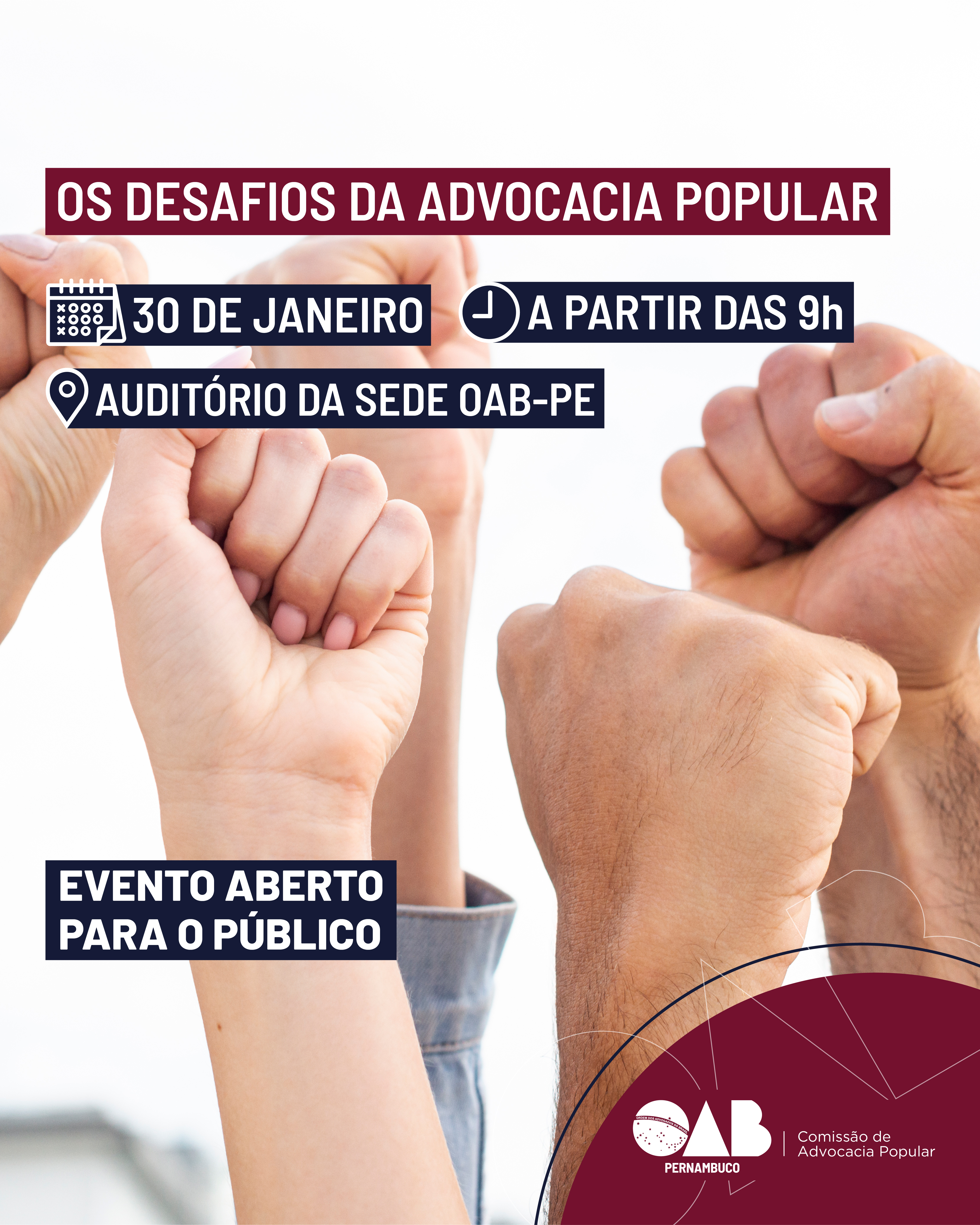 OAB PE promove debate sobre os desafios da advocacia popular