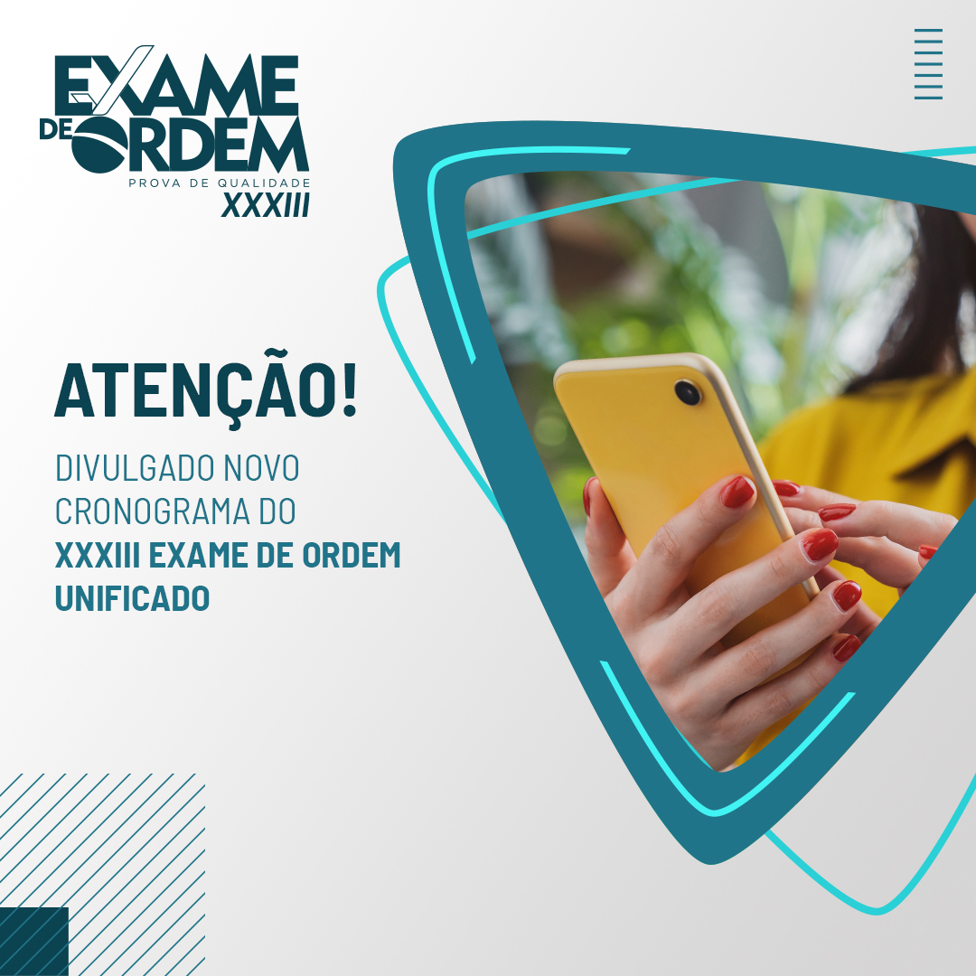 OAB define cronograma para o XXXIII Exame de Ordem Unificado